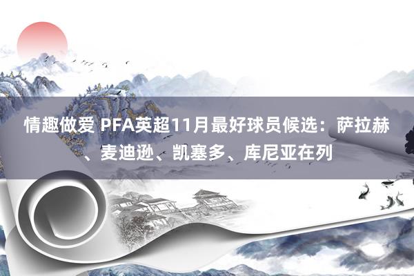 情趣做爱 PFA英超11月最好球员候选：萨拉赫、麦迪逊、凯塞多、库尼亚在列