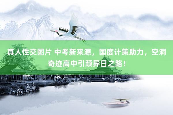 真人性交图片 中考新来源，国度计策助力，空洞奇迹高中引颈异日之路！