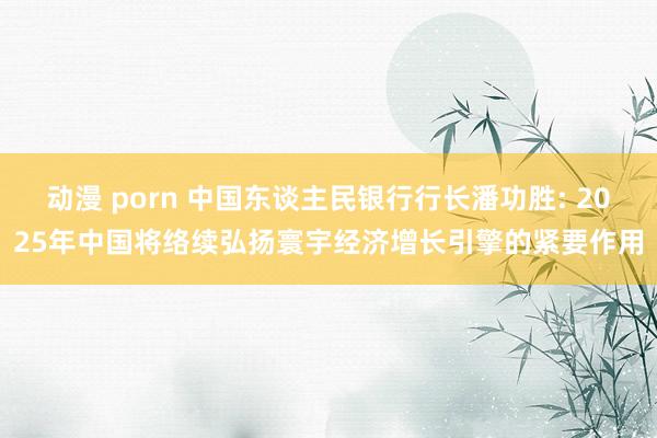 动漫 porn 中国东谈主民银行行长潘功胜: 2025年中国将络续弘扬寰宇经济增长引擎的紧要作用
