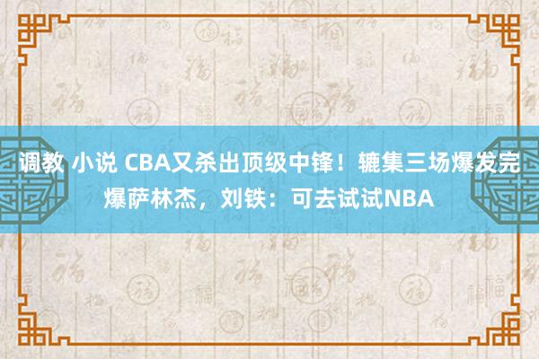 调教 小说 CBA又杀出顶级中锋！辘集三场爆发完爆萨林杰，刘铁：可去试试NBA