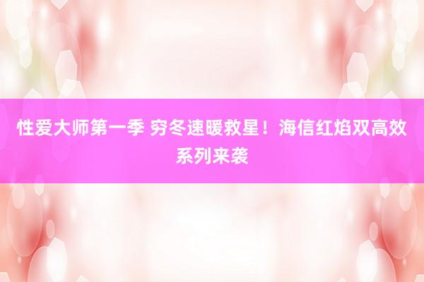 性爱大师第一季 穷冬速暖救星！海信红焰双高效系列来袭
