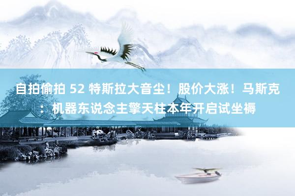 自拍偷拍 52 特斯拉大音尘！股价大涨！马斯克：机器东说念主擎天柱本年开启试坐褥