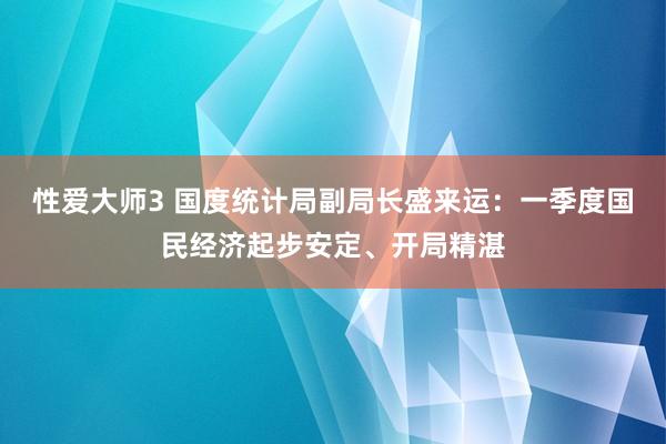 性爱大师3 国度统计局副局长盛来运：一季度国民经济起步安定、开局精湛